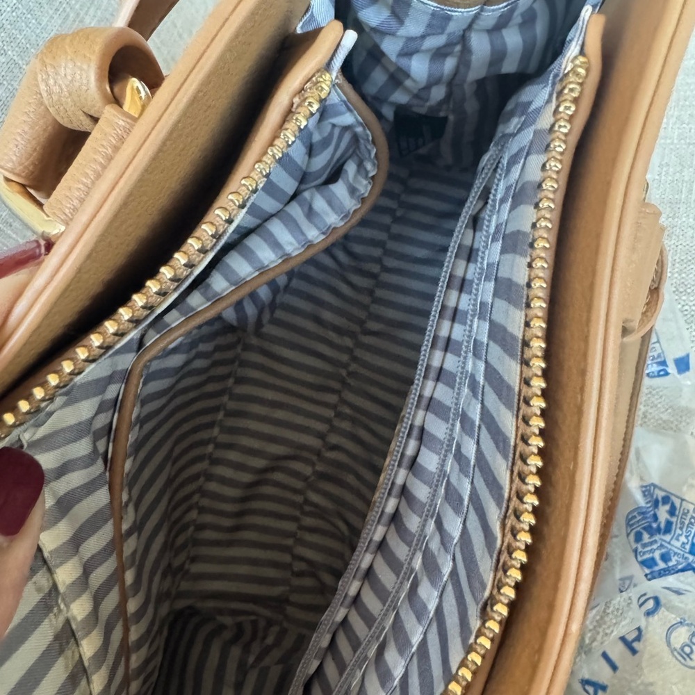 Miztique tan satchel crossbody bag new - Picture 13 of 14